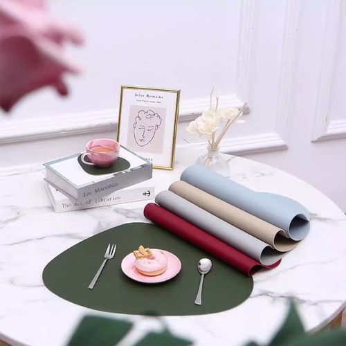 Premium leather placemats - leather,
