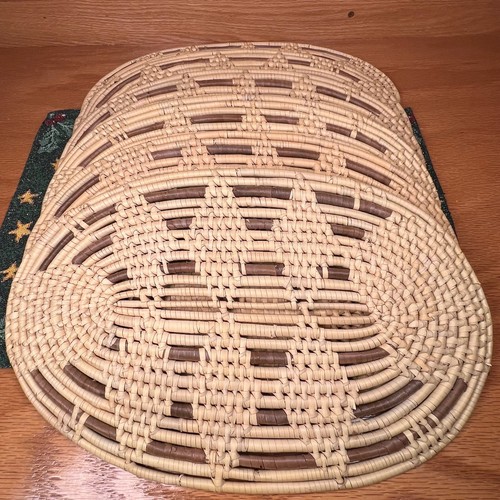 Set handmade woven oval - set,
