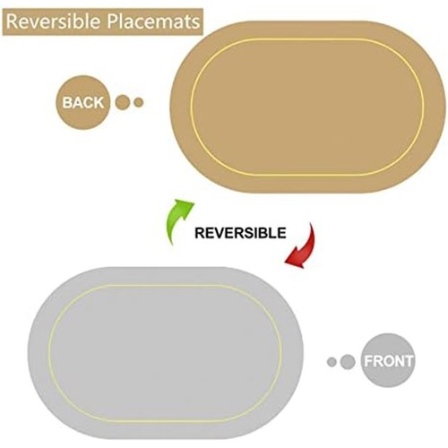 Heat resistant oval placemats - resistant,