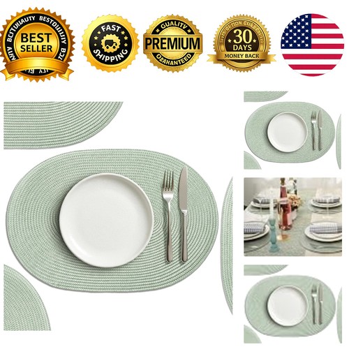 Woven placemats set 6 - set,