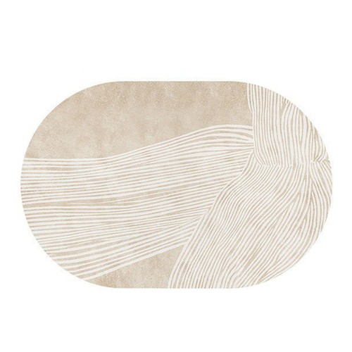 Oval leather table - oval,