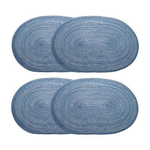 4pcs oval braided - oval,