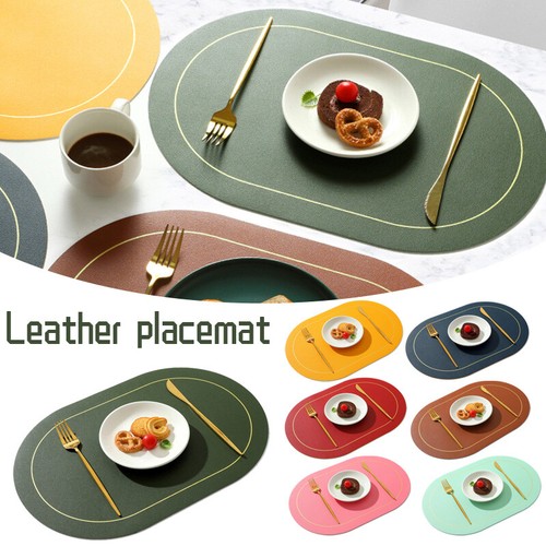Placemats coasters oval pvc - placemats,