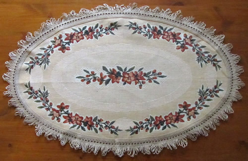 Fabric table mat - table,