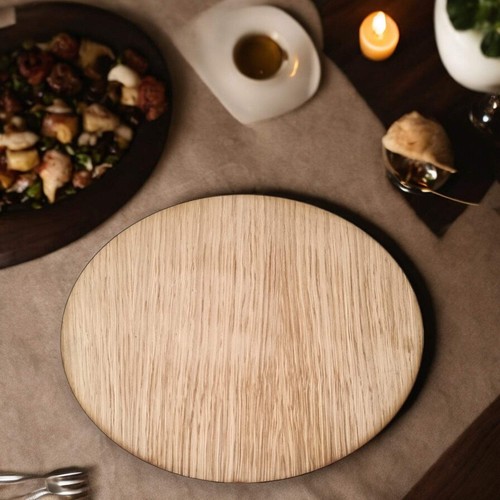 Oval wooden placemats and - placemats,