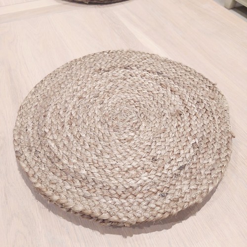 Set round woven jute - 4,