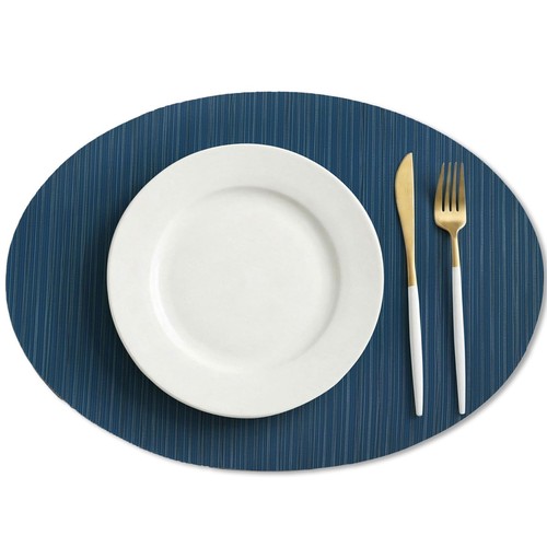 Pcs oval placemats woven - 6,