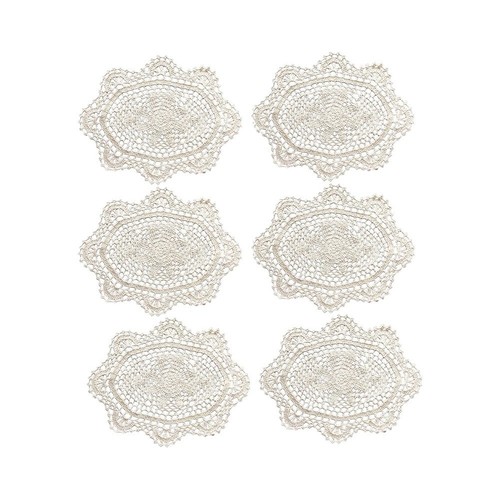 Cotton table doilies - table,