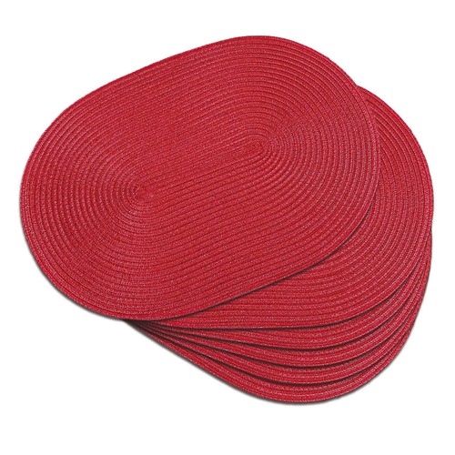 Woven oval braided placemats - braided,