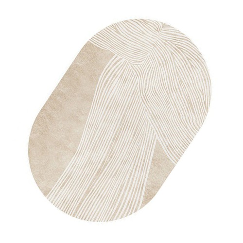 Oval leather table placemat - oval,
