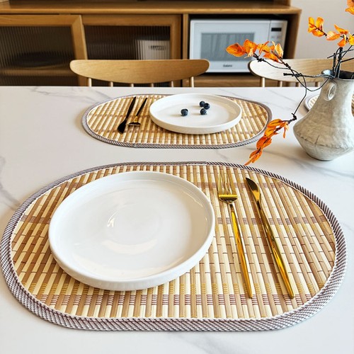 Vintage placemats made wood - made,