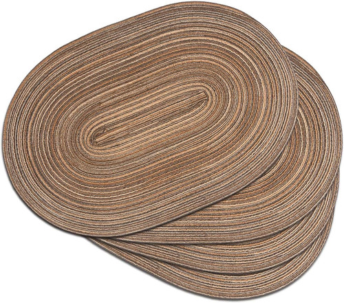 Oval braided placemats 12x18 - oval,