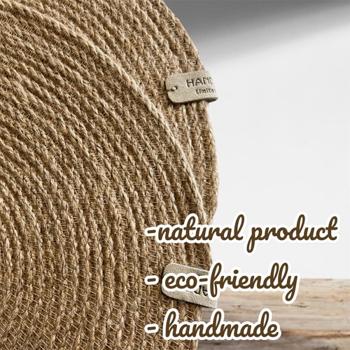 Set handmade oval jute - handmade,