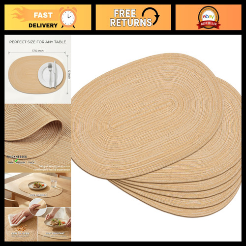 Set woven oval braided - 6,